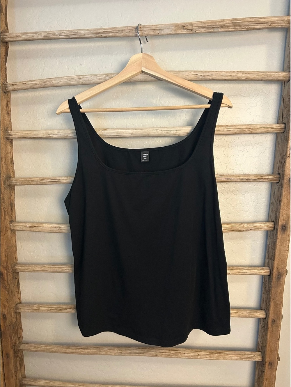 SHEIN Curve Black Sleeveless Tank Top 2XL
